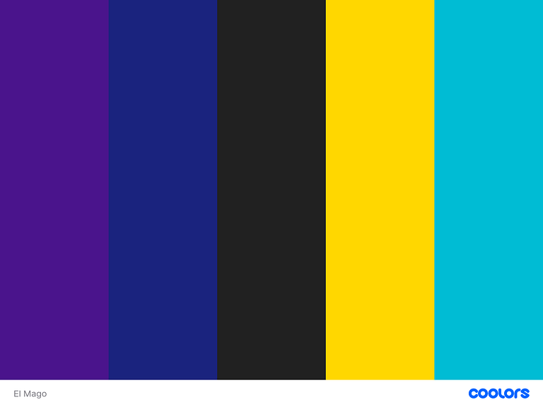Paleta de colores del arquetipo Mago